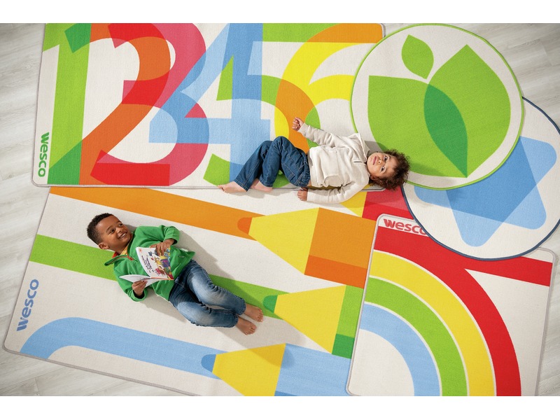 Spielteppich Hip Hop Zahlen für Kita und Schule, 200 x 100 cm