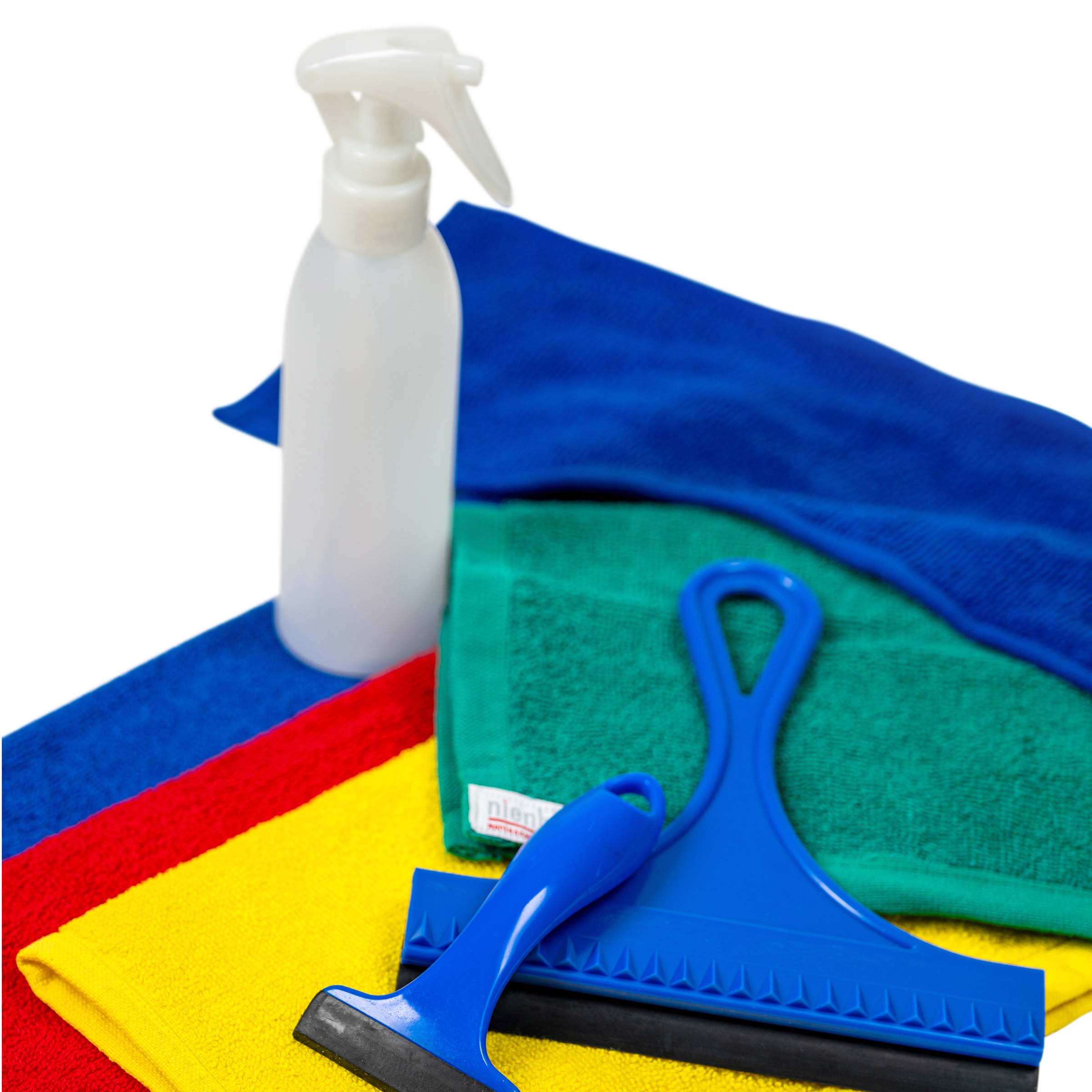 Sprühflasche für das Fensterputzen - Montessori Übungen des täglichen Lebens