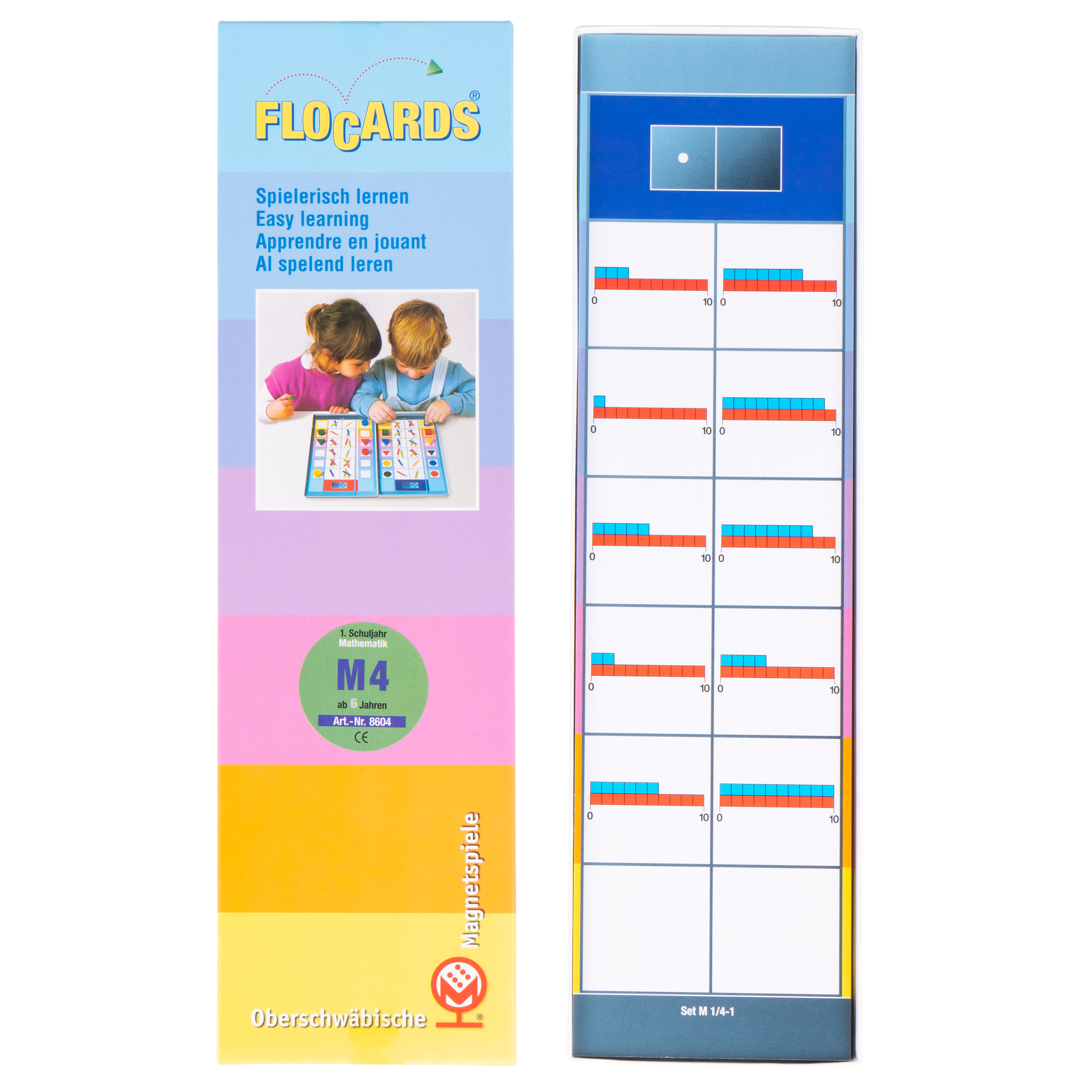 Lernkarten, Flocards Grundschule, Mathematik M4, Addieren und Subtrahieren mit Zehnerübergang, 24-teilig