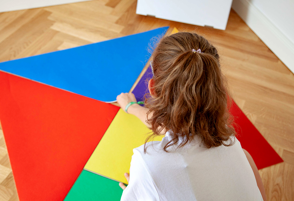 Legeteppich Tangram