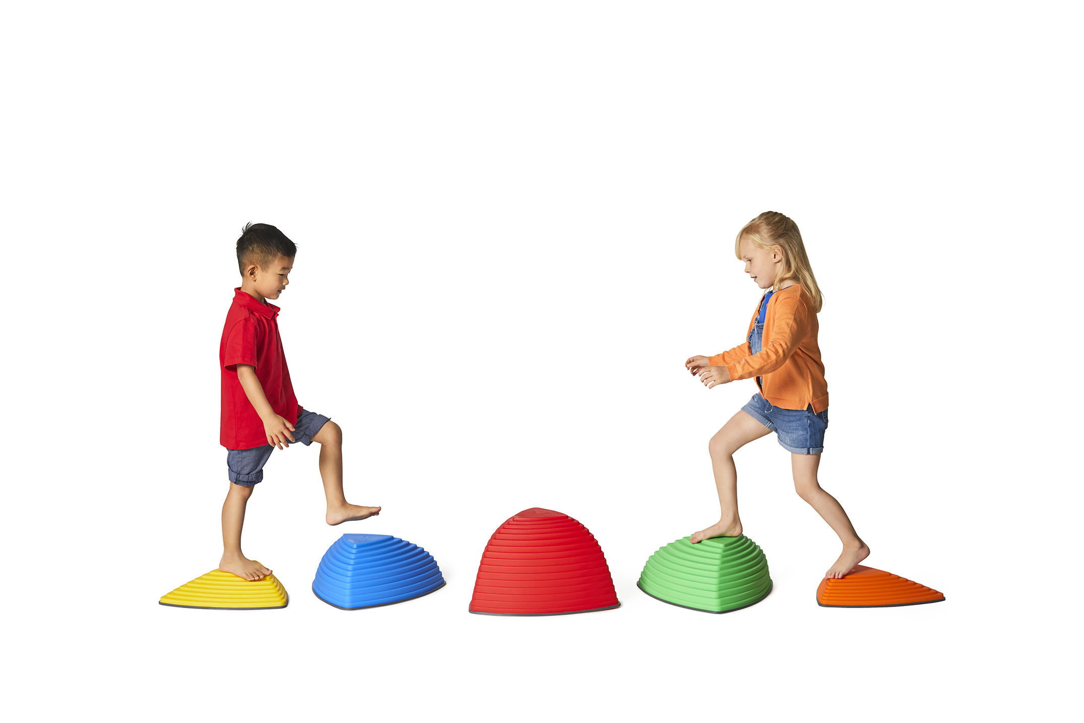 Balanciersteine, Gonge Hügelkuppen, 5er Set, bunt, ab 2 Jahre