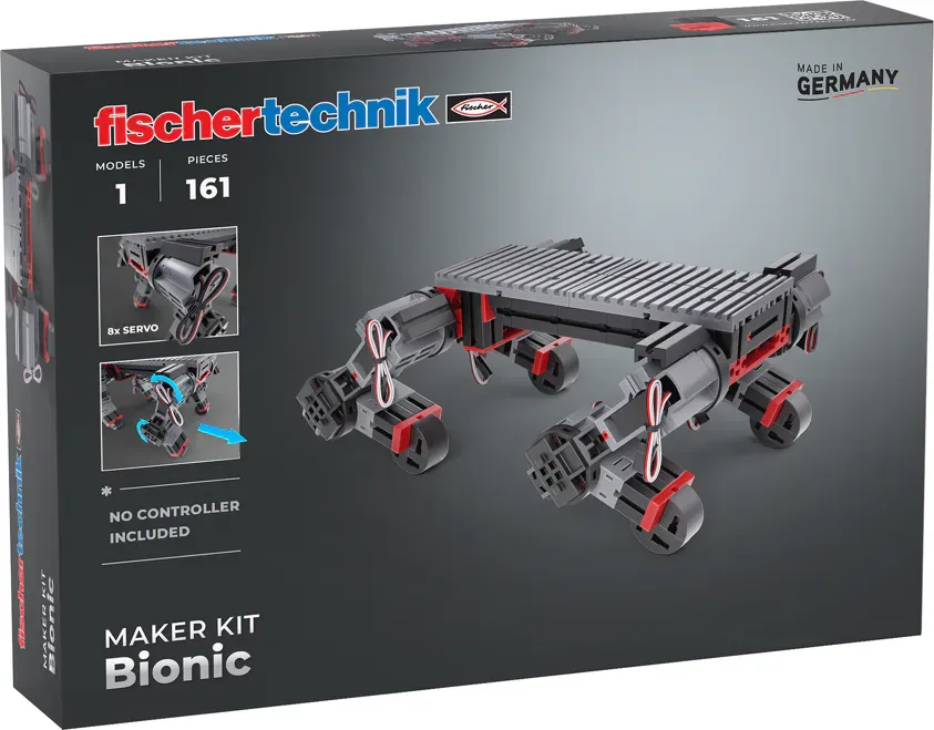 fischertechnik Maker Kit Bionic, Laufroboter-Bausatz für Maker (ohne Controller)