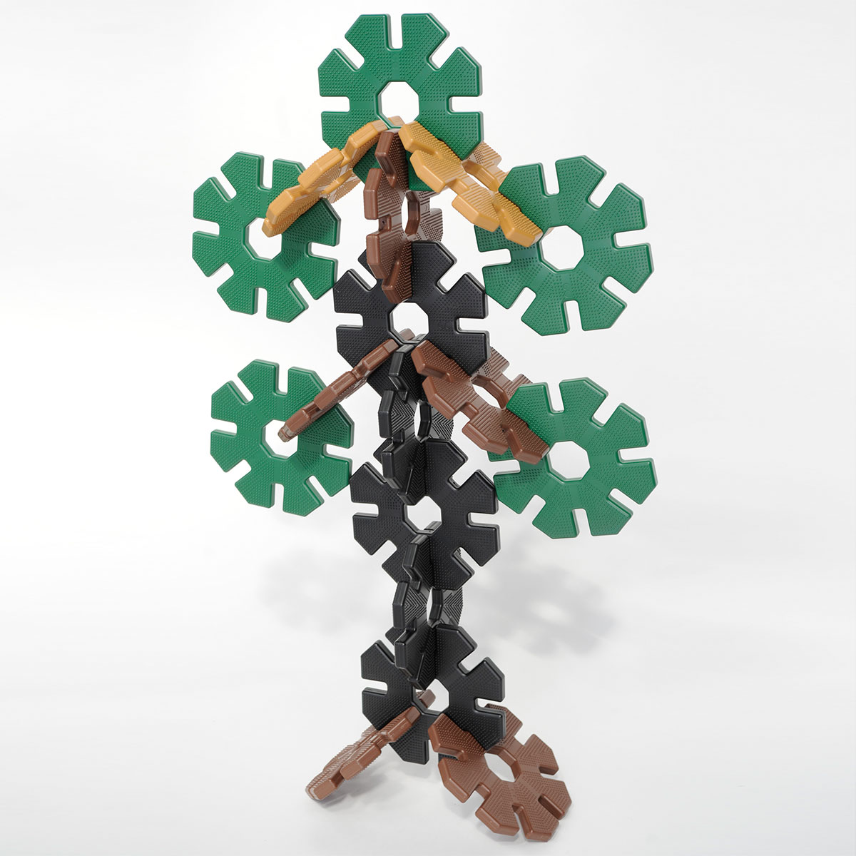 Große Steckblumen, Giant Polydron Octoplay, Starterset, Natural Colors, 21 Teile, aus Recyclingkunststoff, für Kinder