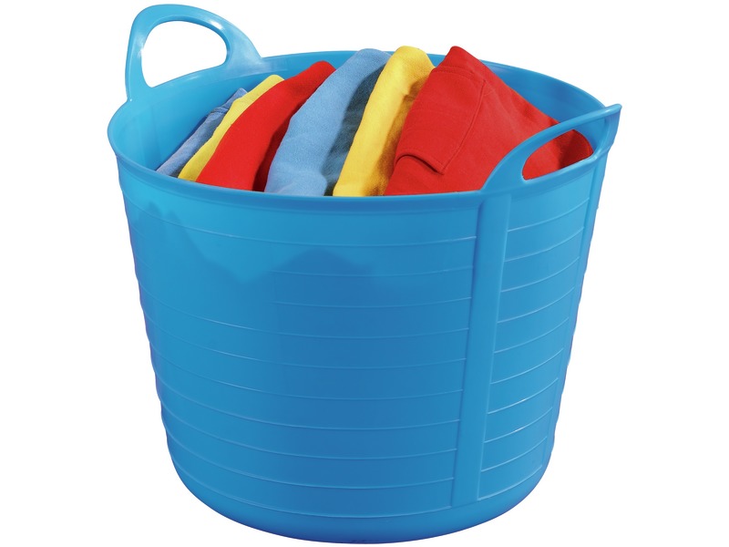 Aufbewahrungstonne flexibel aus weichem Kunststoff, 40 Liter, blau