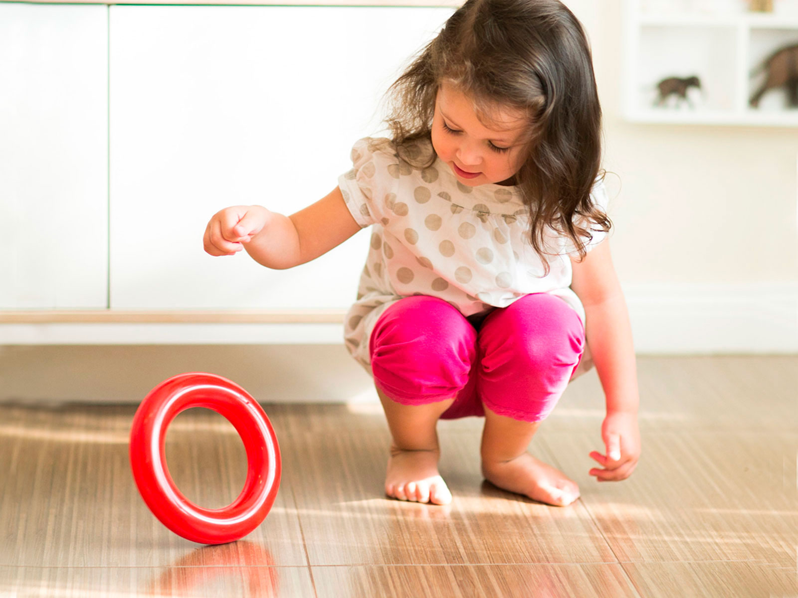 Spielringe Gymnic Gym Ring, Ø 18 cm, 4er-Set, blau/gelb/grün/rot