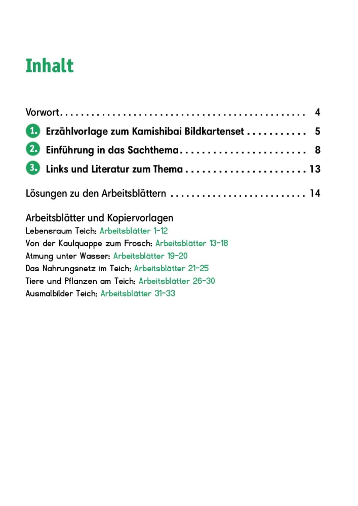 Arbeitsmaterial Tiere und Pflanzen am Teich, Heft, 6 bis 10 Jahre