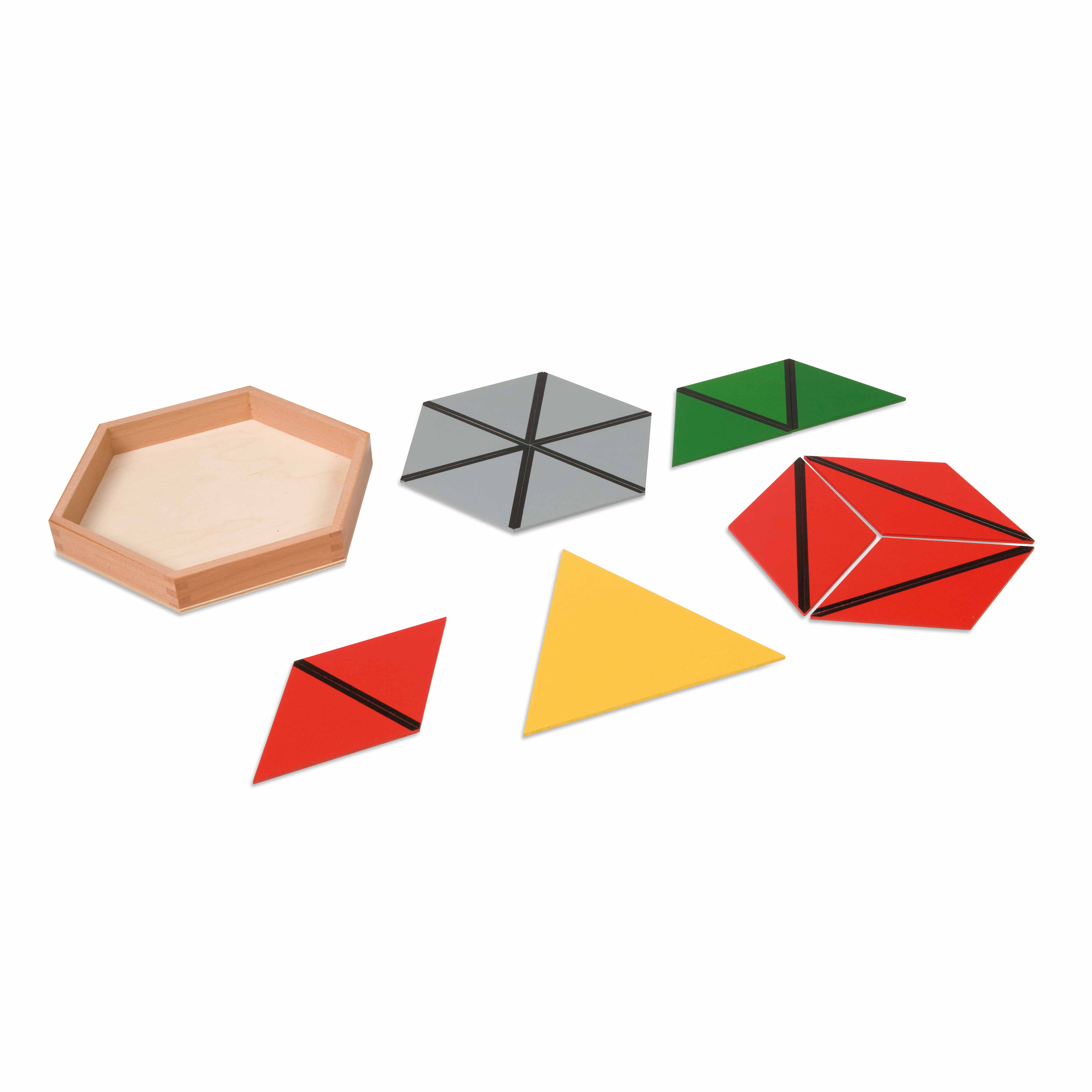 Konstruktive Dreiecke - Montessori Sinnesmaterial