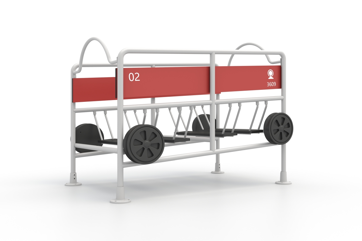 Überbrückungswagen für Spielgerät Rote Eisenbahn, einzeln, Outdoor