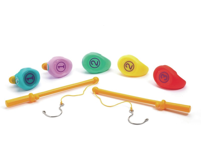 Angelspiel Enten mit 2 Angelruten und 5 Enten, ab 2 Jahren