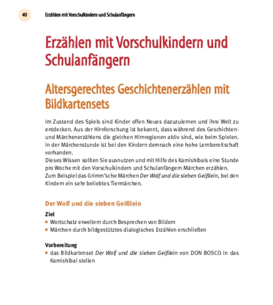 Mein Kamishibai - Das Praxisbuch zum Erzähltheater, ab 2 Jahren