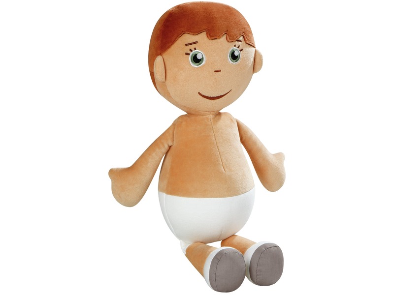 Stoffpuppe Emotion Baby Victor mit Kuscheltier zum Thema Gefühle, ab 0 Jahren