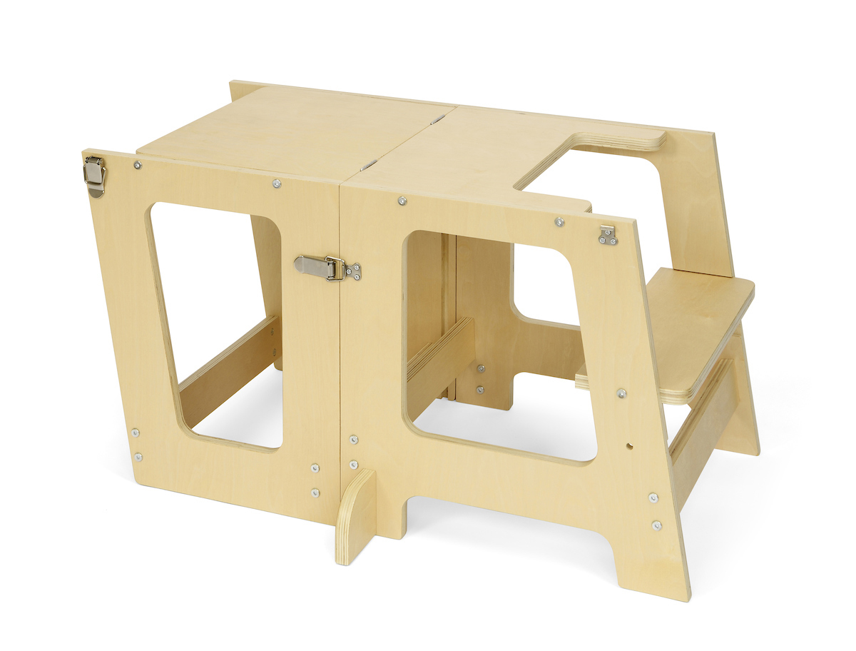 Lernturm First Tools 3-in-1 aus Birkensperrholz, natur