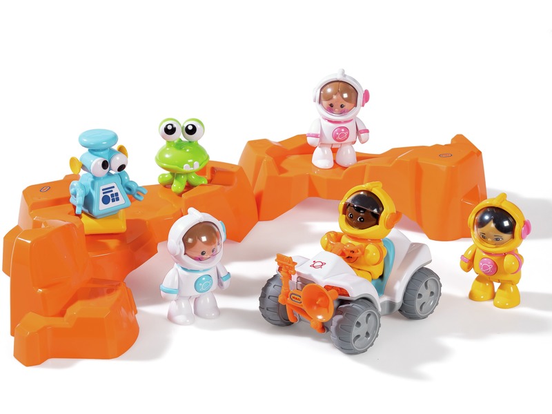 Spielfiguren-Set Weltraum mit Außerirdischen und Fahrzeug, ab 1 Jahr