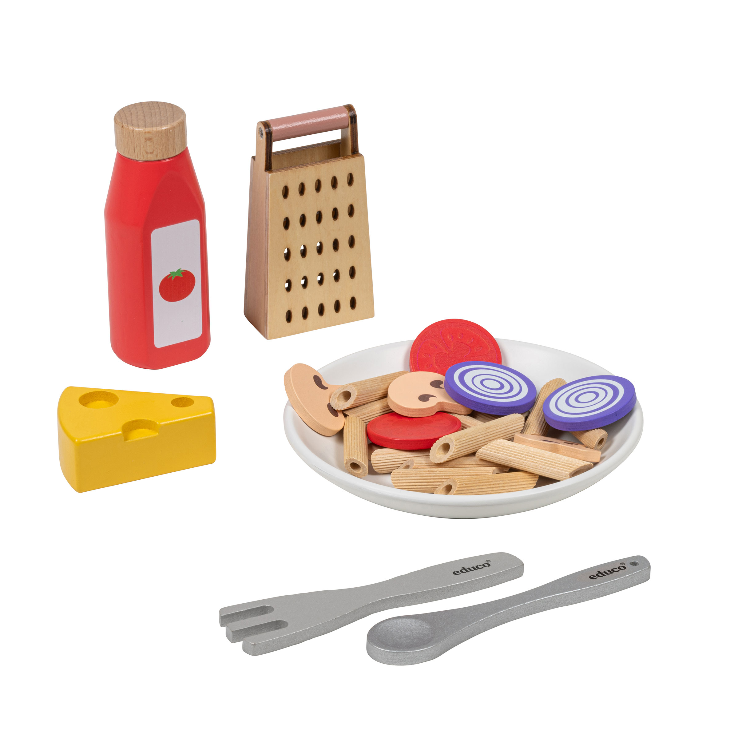 Pastaset für die Kinderküche, 29-teilig, Holz