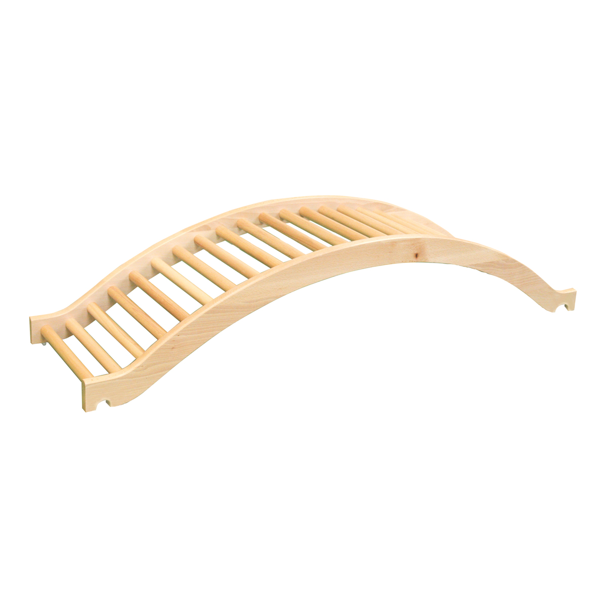 Bogenbrücke Wippe, Balancierparcours Holz, 150 x 40 x 30 cm