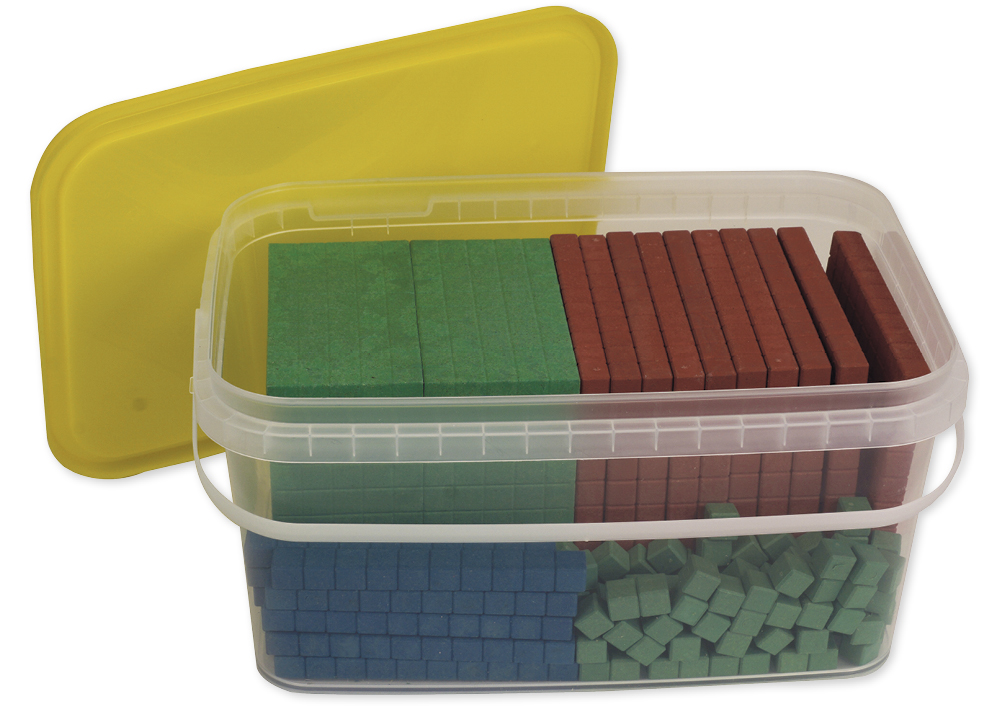 Montessori Dienes-Grundsortiment, 121-tlg., RE-Wood, in Stapel-Box