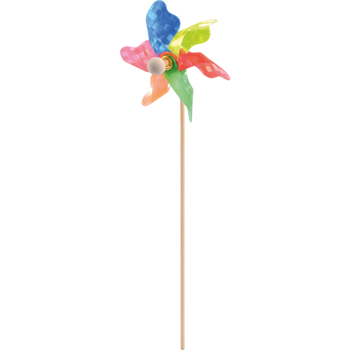 Windrad, bunter Gartenstecker, Windrad Ø 8 cm, Gesamthöhe 27 cm, ab 3 Jahren