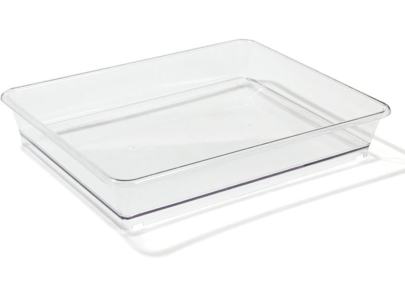 Aufsatz für die Leuchttafel, Materialwanne, kleines Modell, transparent