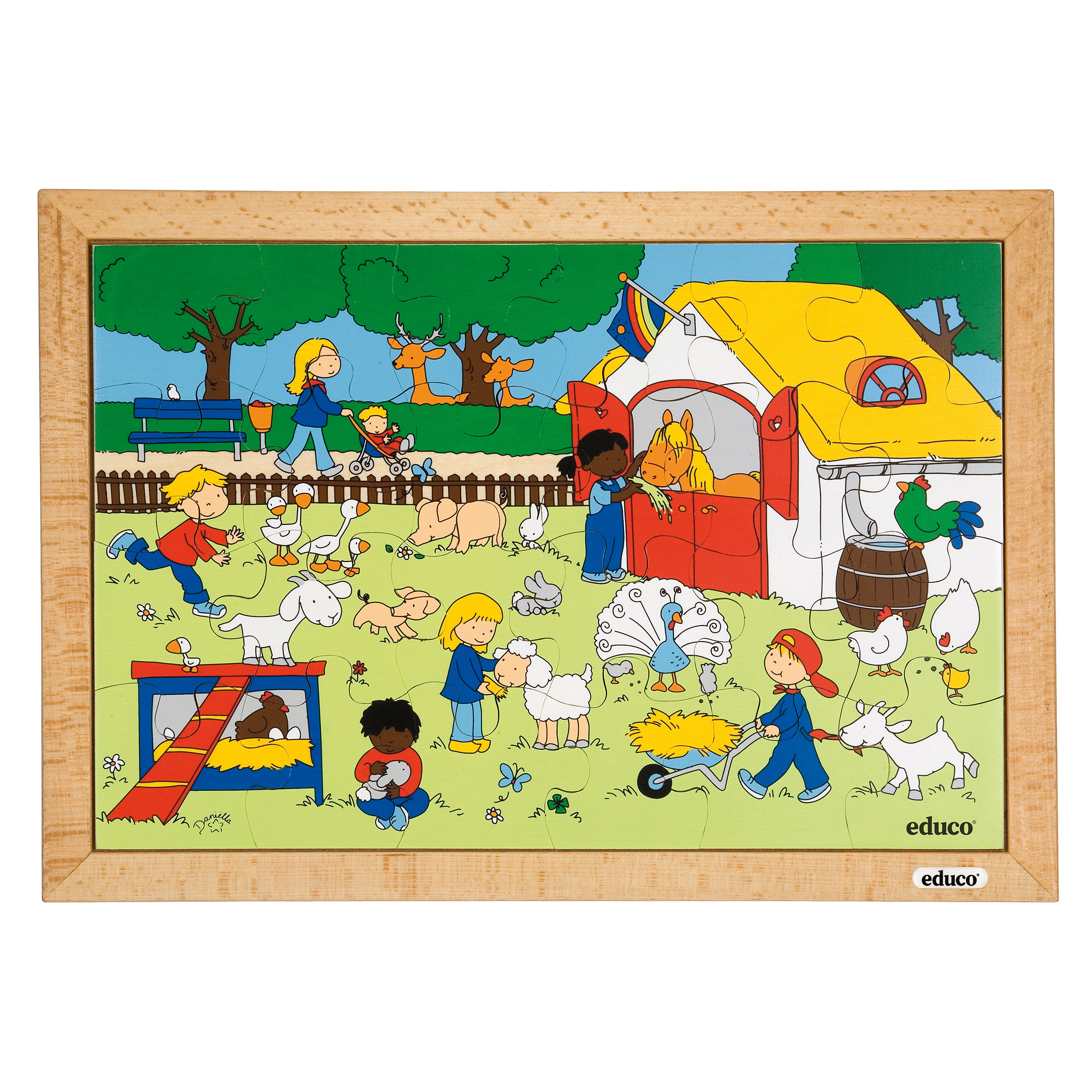 Puzzle Bauernhof, Streichelzoo entdecken, ab 3 Jahre
