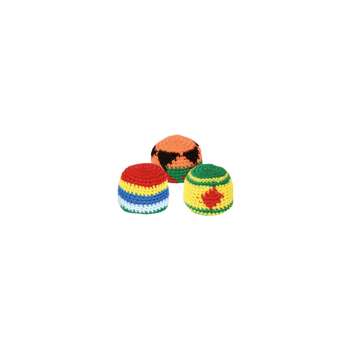 Kick Strickball 6er Set, Ø ca. 5,5 cm, Trickball für Kinder