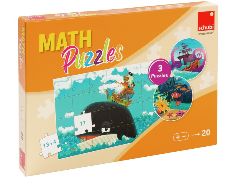 Mathe-Puzzles Addition und Subtraktion bis 20, 3 Stück, ab 6 Jahren