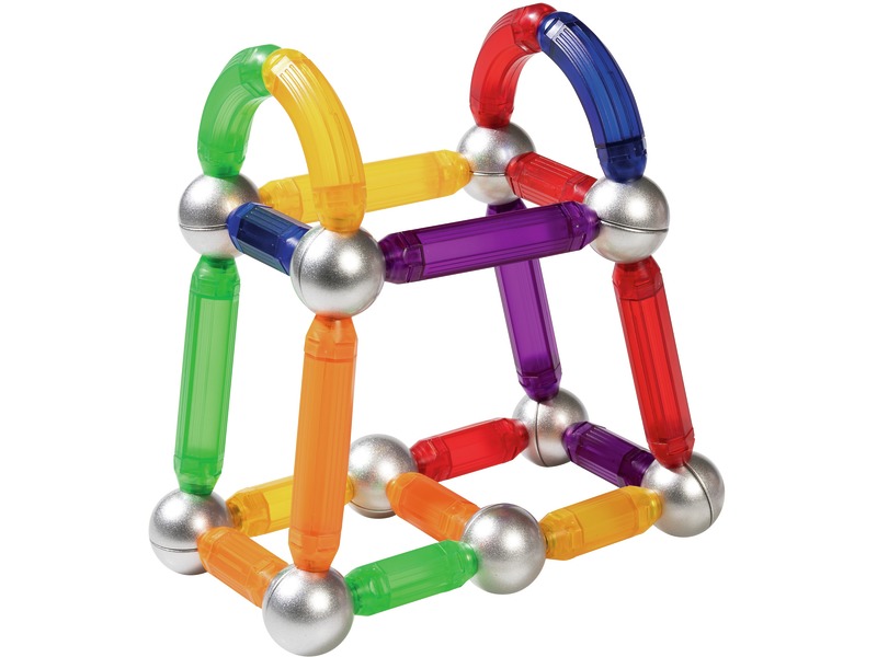 Magnetisches Bauspiel transparent, 36 Teile, Magnetismus entdecken, ab 3 Jahren