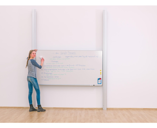 Pylonen-Einflächentafel, 200x100 cm, weiß