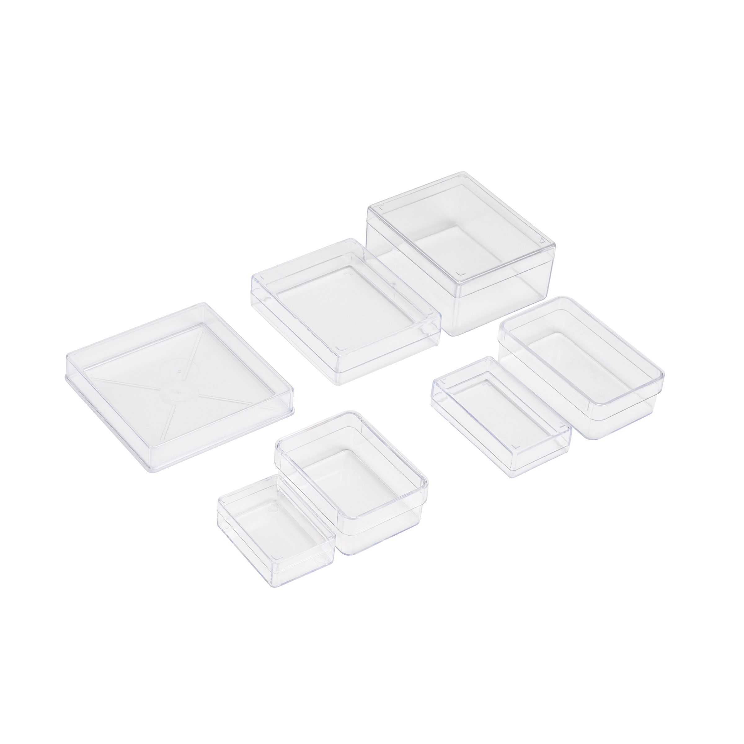 Aufbewahrungsbox transparent, 80 x 45 x 18 mm