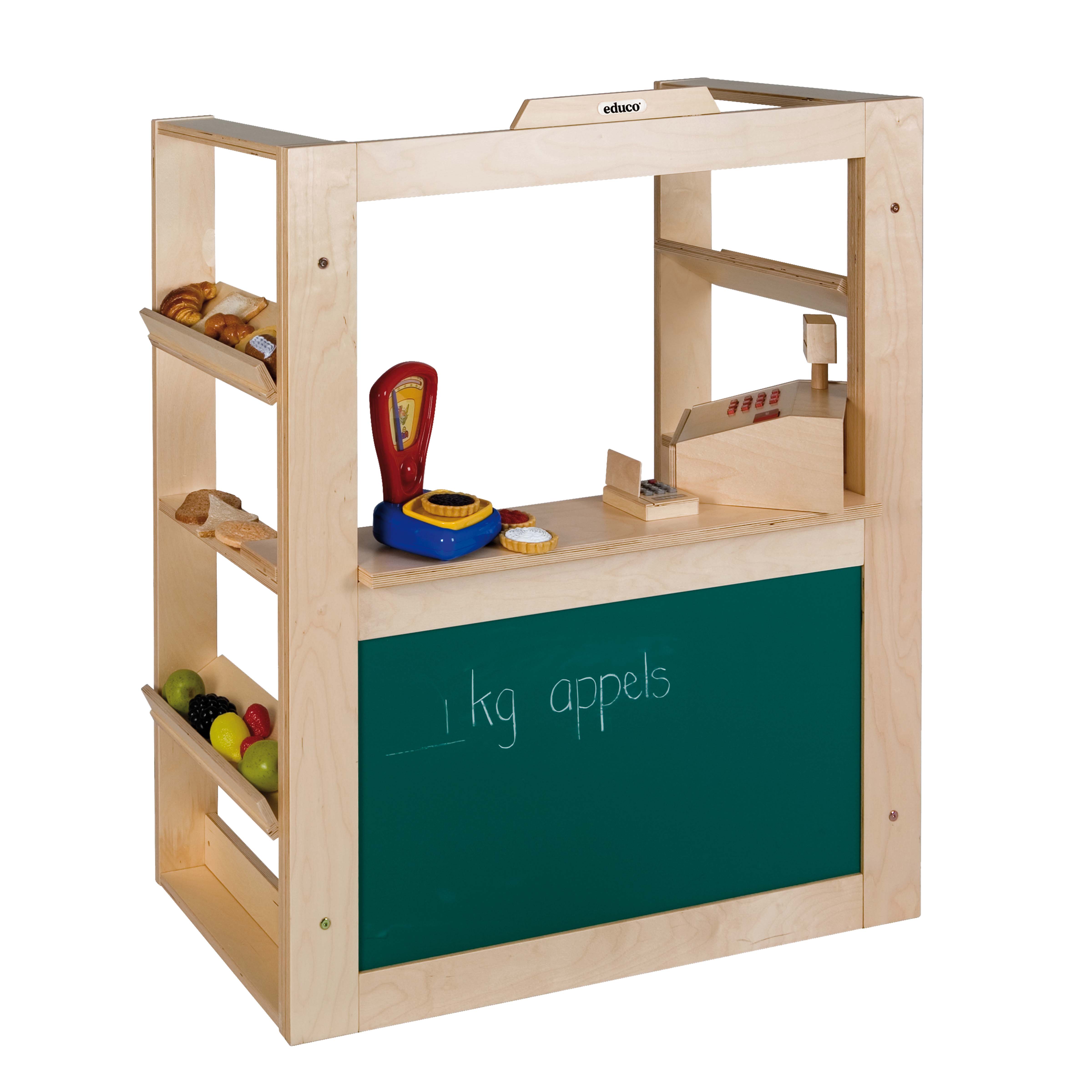 Educo Laden-Spielhaus mit Tafelfläche, ab 4 Jahren