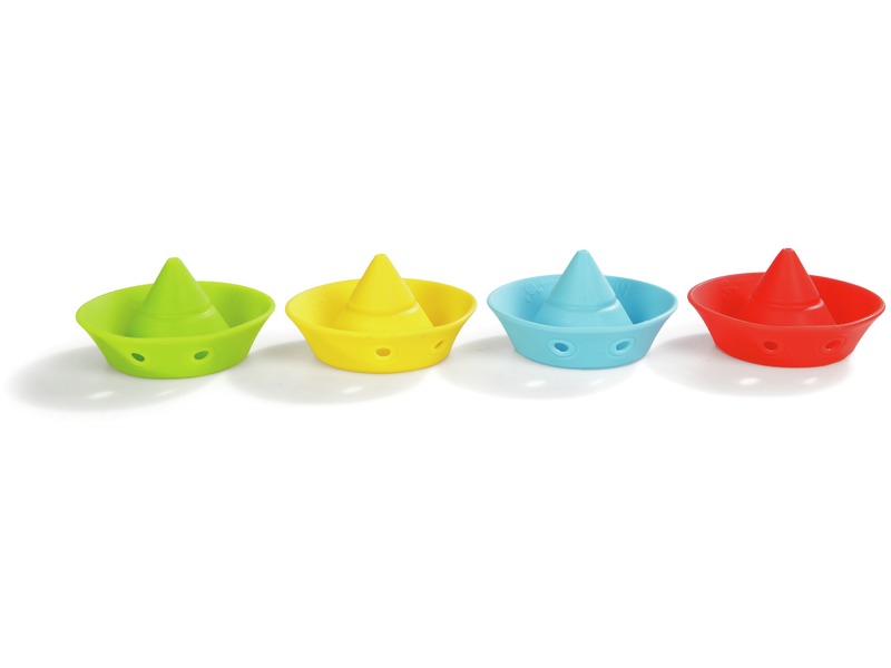 Fidget-Kegel Hix aus Silikon zum Stapeln, 4 Stück, ab 2 Jahren, pastell