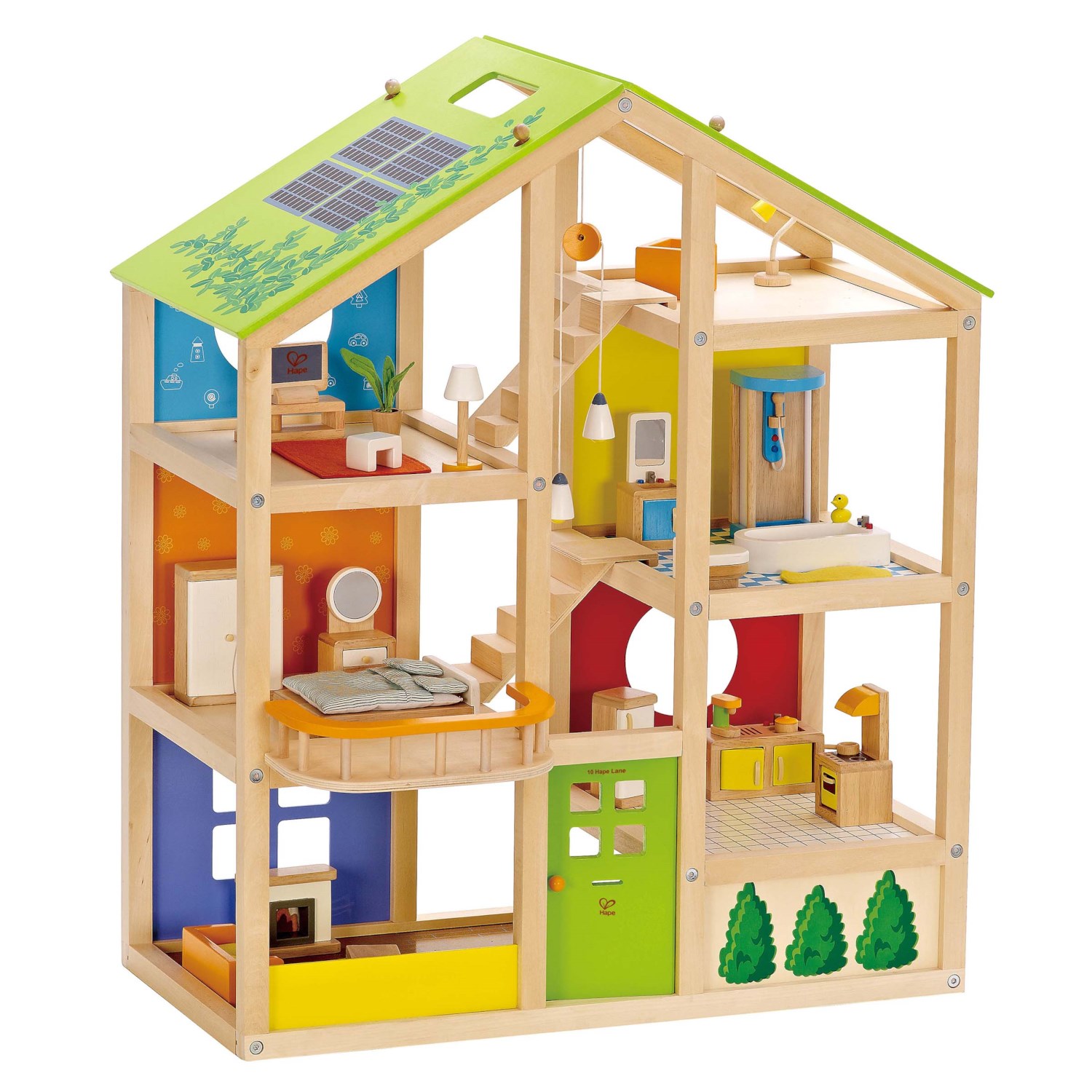 Puppenhaus Alle Jahreszeiten, 60 x 30 x 73,4 cm