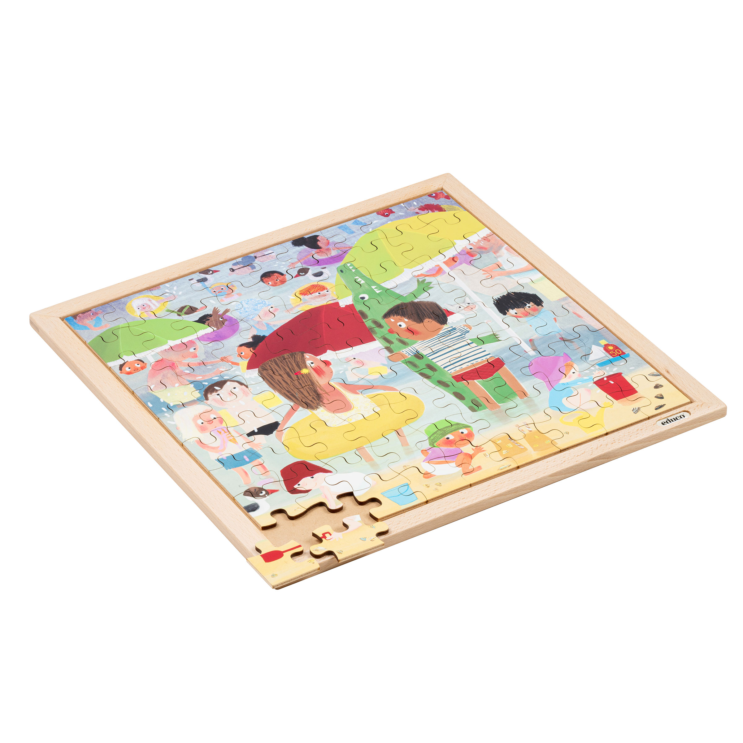 Extremwetter Hitze – Holzpuzzle mit 81 Teilen, ab 3 Jahre