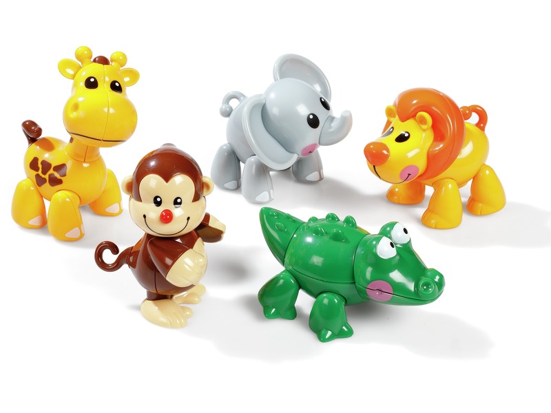 Spielfiguren Safaritiere, 5 Tiere zum Spielen, ab 1 Jahr