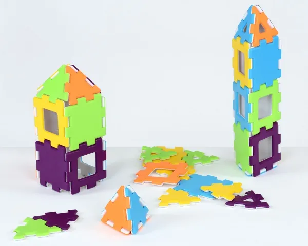 Steckbausteine, My First Polydron, Grundformen-Starterset, 40 Teile, für Kleinkinder