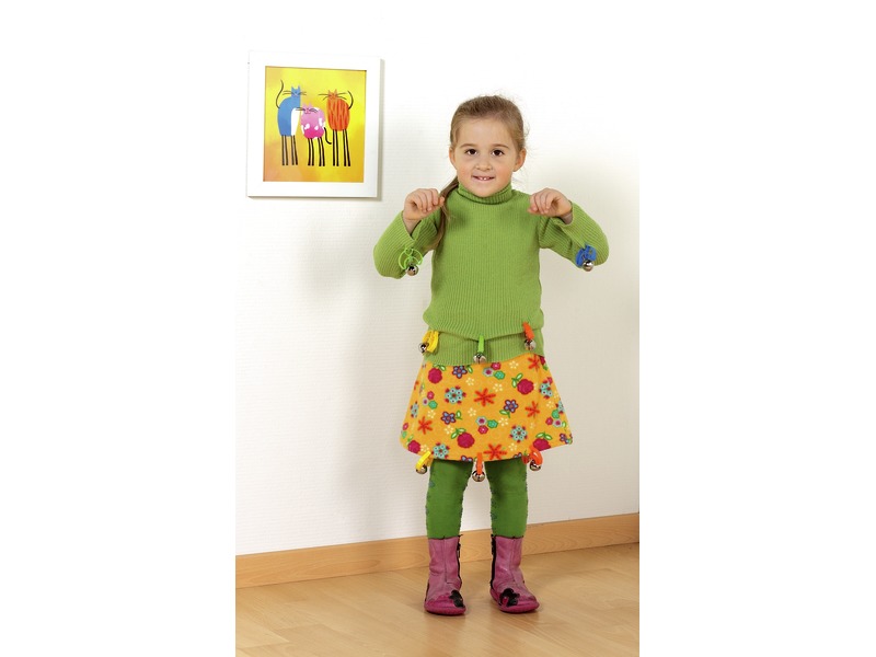 Glöckchen mit Clips für die Kleidung, Rhythmusinstrument, ab 2 Jahren