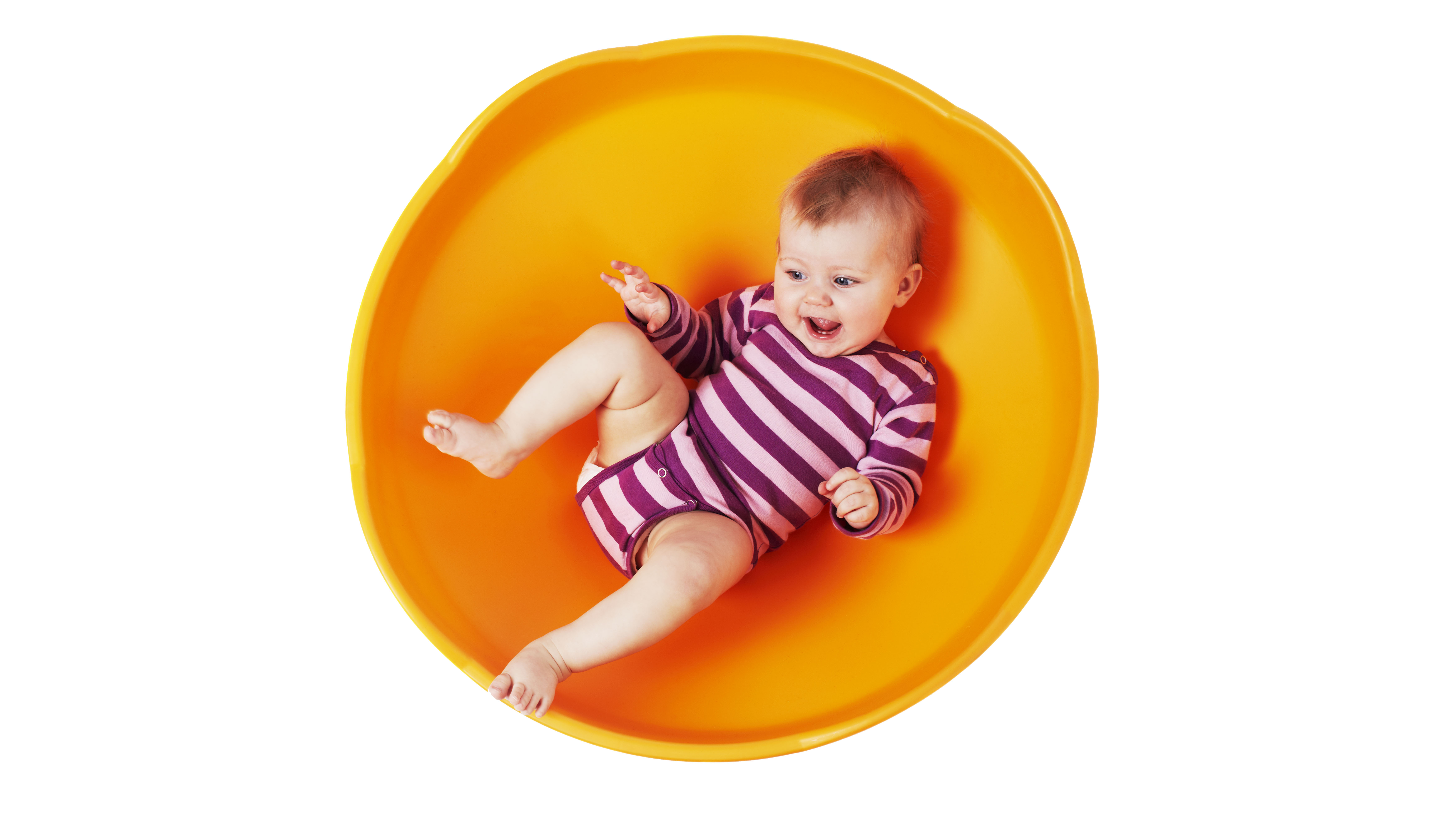 Spielkreisel und Schaukelschale, Gonge Mini Top, 68 cm, orange, 0-4 Jahre