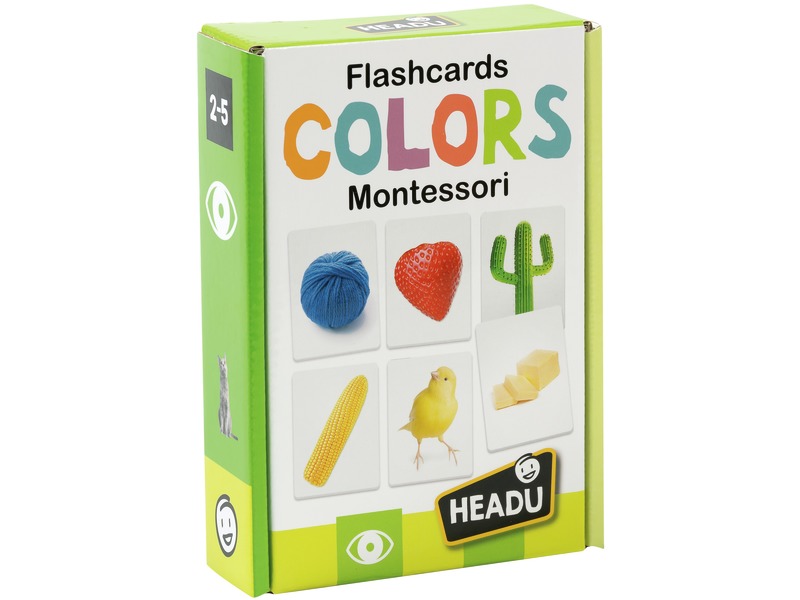 Farbspiel nach Montessori mit 36 Karten, Farben zuordnen, ab 2 Jahren