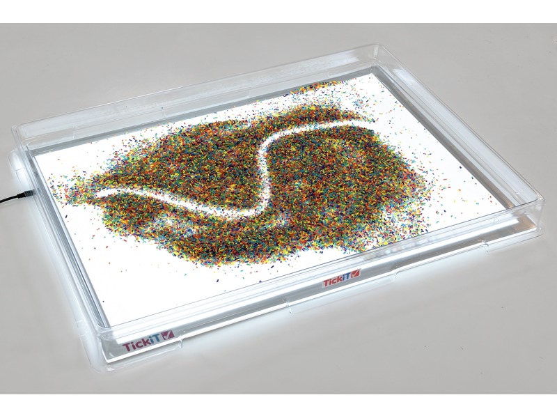 Halterung für Leuchttafel, große Ausführung, für Sand, ab 3 Jahren, transparent