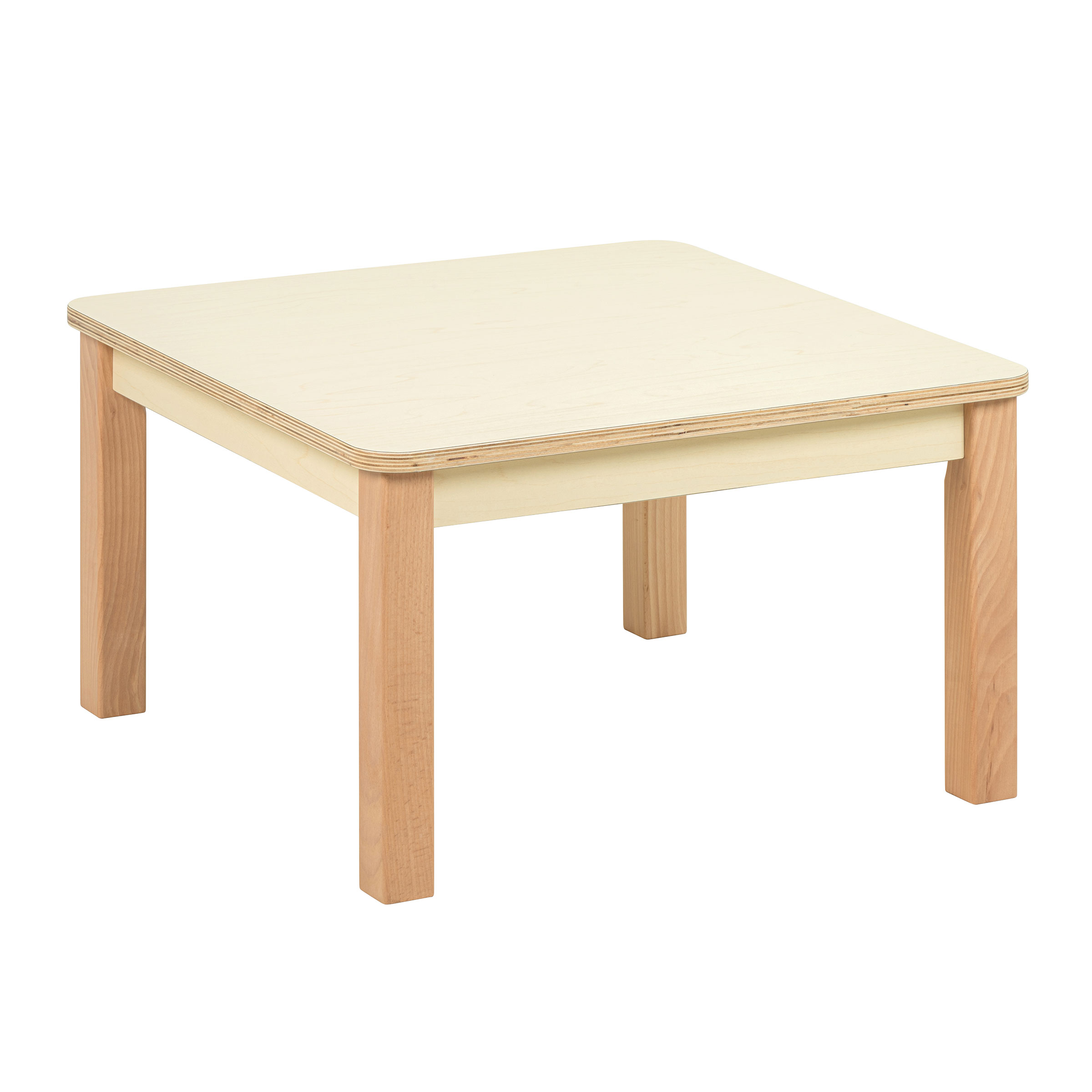 Kubentisch 69 x 69 cm, Birke – robuster Kindertisch