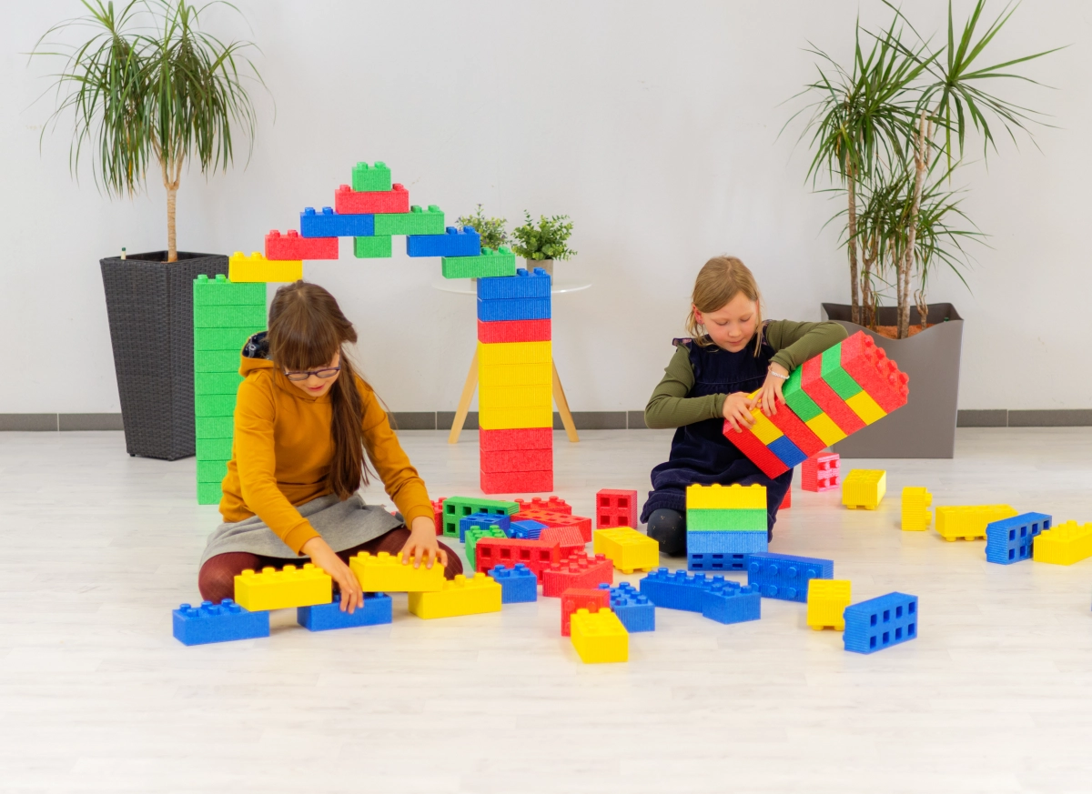 Softbausteine, MODO SoftSteine, 76-teilig, EPP-Schaumstoff, mehrfarbig