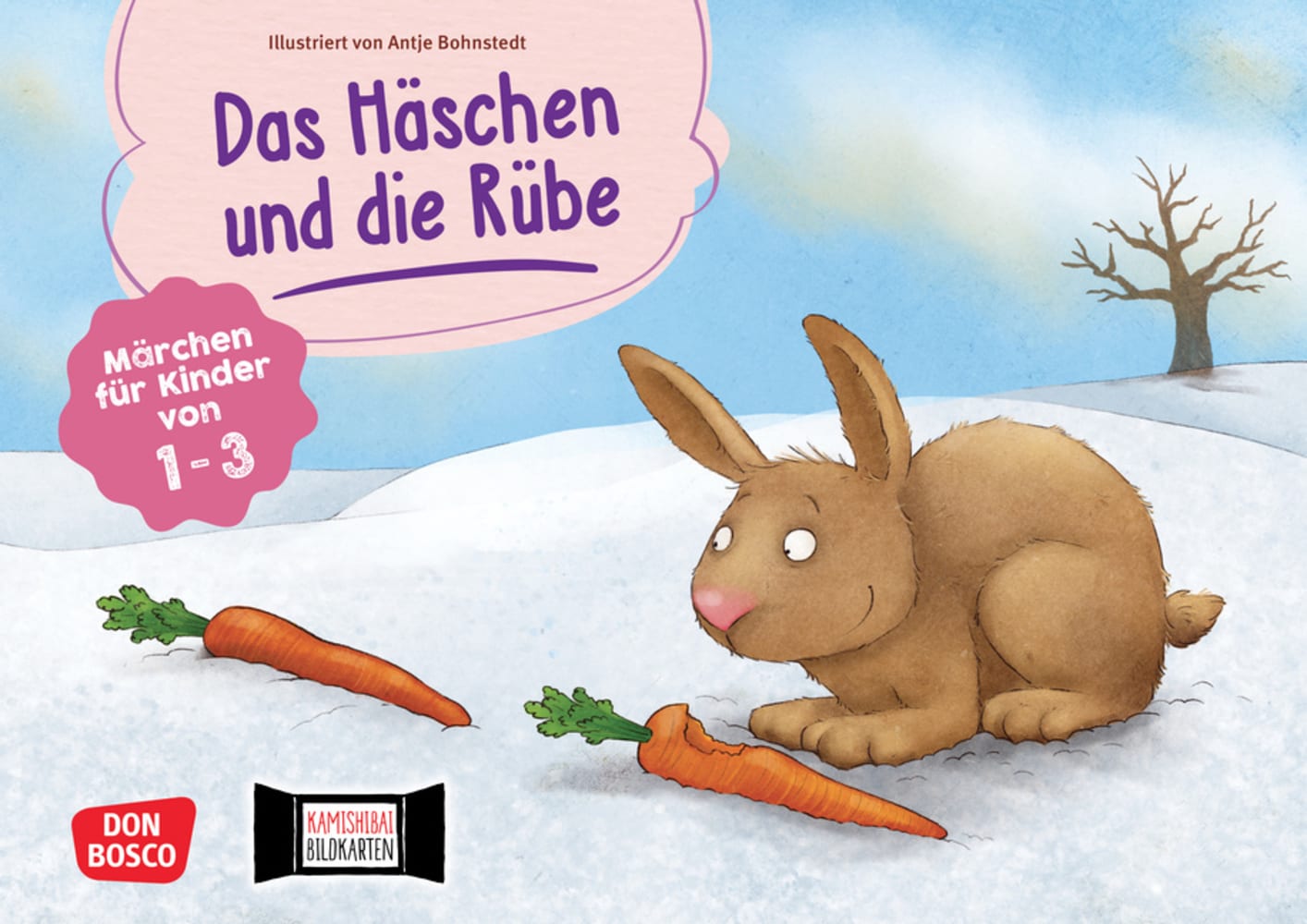 Kamishibai Bildkartenset - Das Häschen und die Rübe, 2-6 Jahre