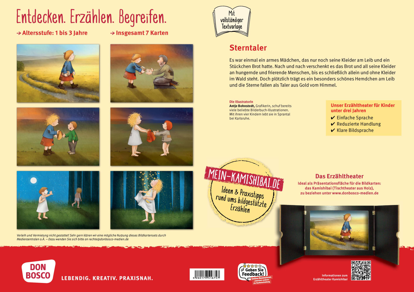 Kamishibai Bildkartenset - Sterntaler, 1-3 Jahre
