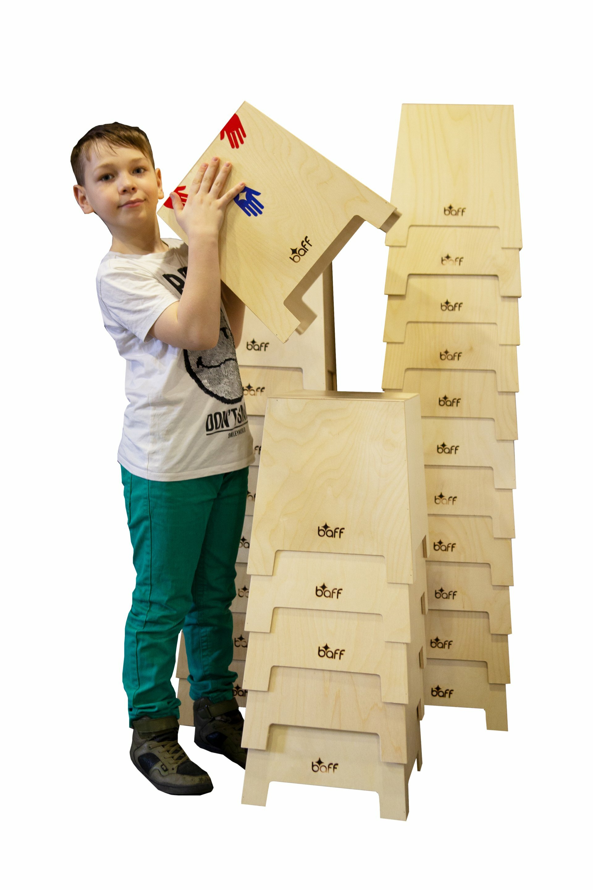 Stapelbare Cajon junior 34 cm natur, ab 4 Jahre
