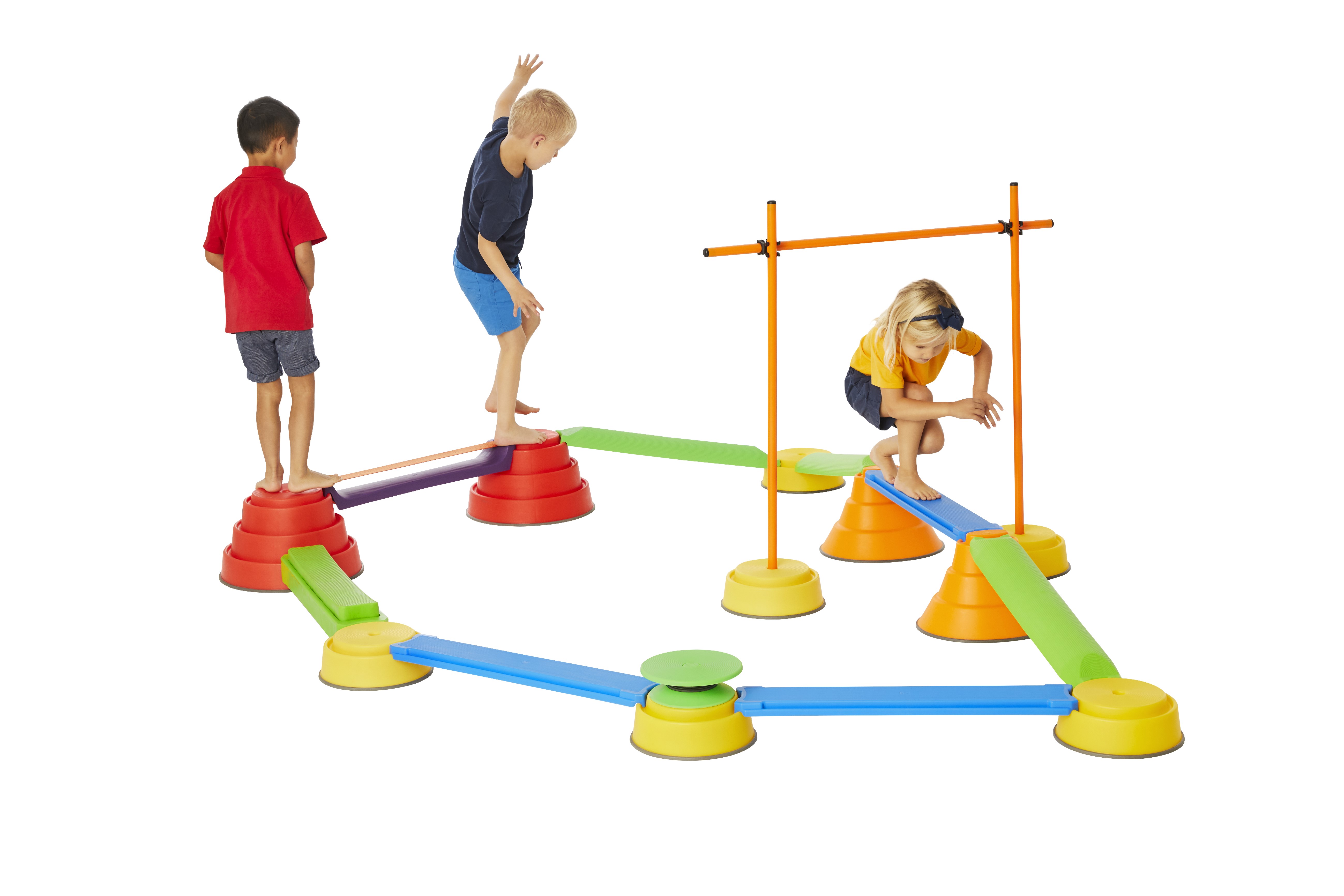 Balanciersteine und -balken, Gonge Build N' Balance, Großes Set, 23-teilig, ab 3 Jahre
