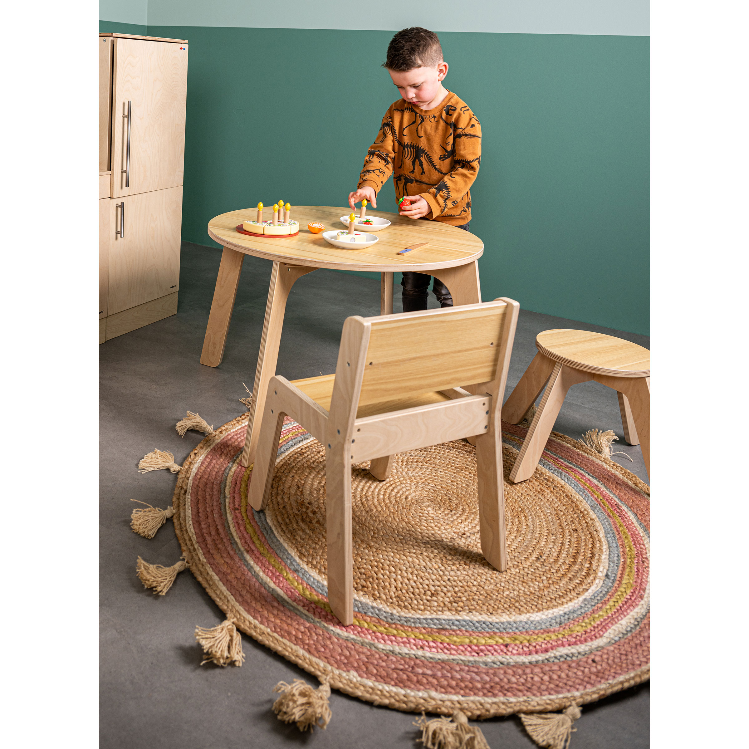 Geburtstagskuchen-Set aus Holz, 14-teilig – mit Kerzen & Tortenheber