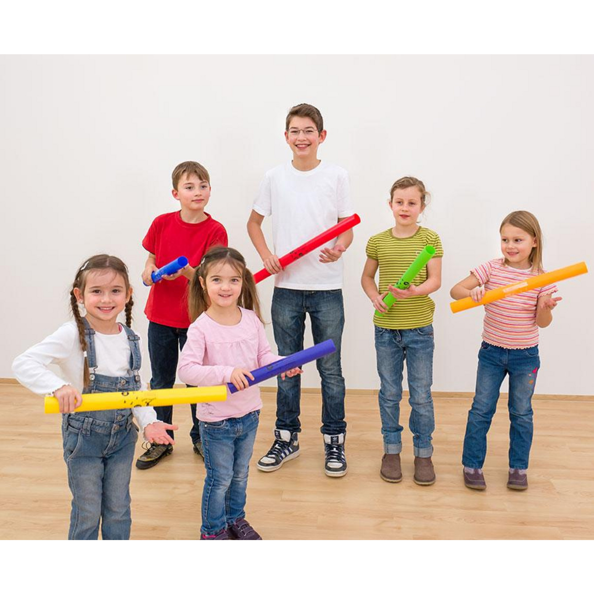 Boomwhackers®, Klassensatz, Set mit 39 Röhren, inkl. 8 Octavator-Caps