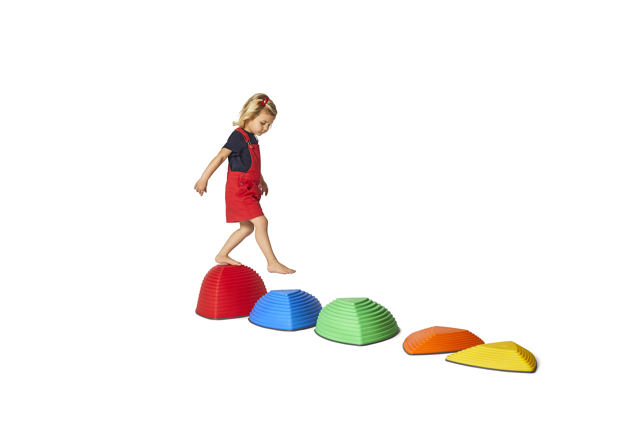 Balanciersteine, Gonge Hügelkuppen, 5er Set, bunt, ab 2 Jahre