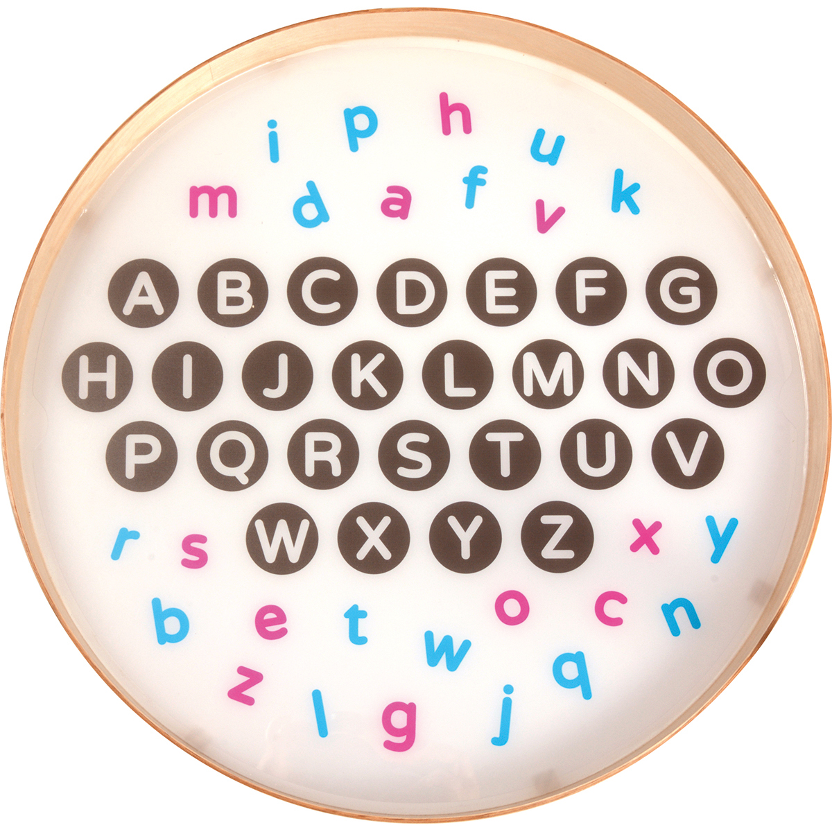 Lernscheiben, Zubehör für Leuchtkübel, 4er Set, 45 cm, Buchstaben/Zahlen/Formen