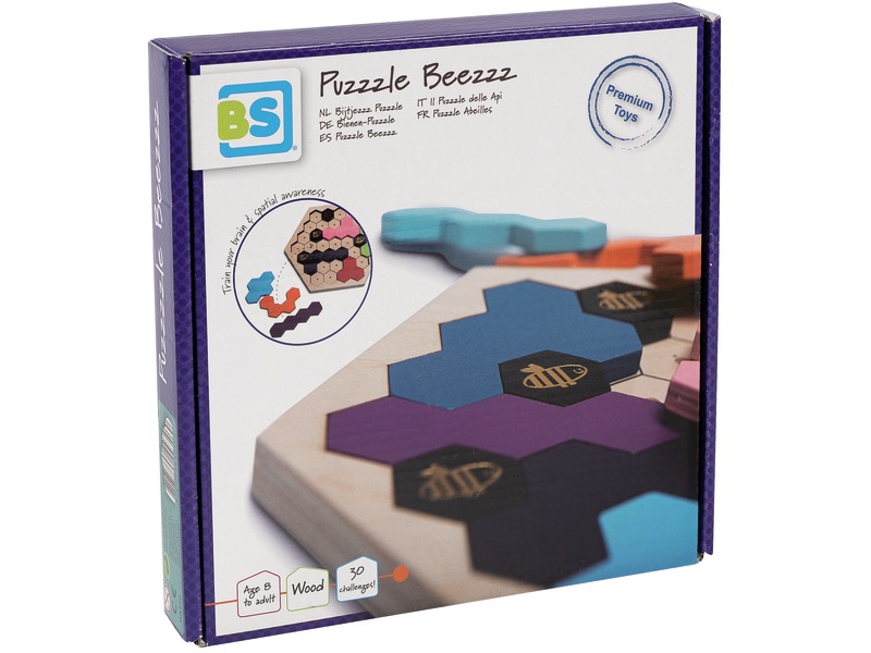 Logikspiel Puzzzle Beezzz aus Holz mit 30 Aufgabenkarten, ab 8 Jahren