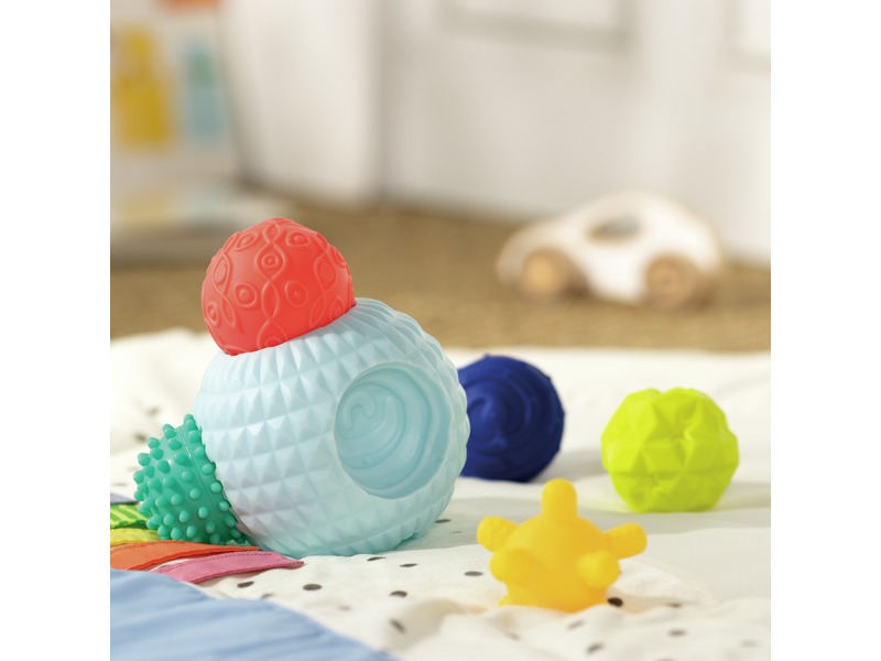 Sensorikball-Set mit Formen, Puzzleball und 5 Tastbällen, ab 6 Monaten